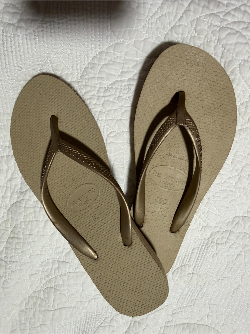Havaianas High Platform Flip Flops Size 38